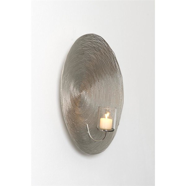 Holländer Wandwindlicht 1-flg. RUOTA Aluminium Drahtgeflecht silber