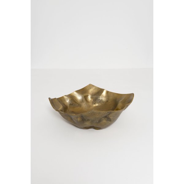 Holländer Dekoschale RUSTICA GROSS Aluminium gold