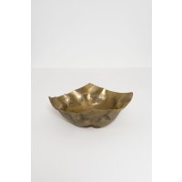Holländer Dekoschale RUSTICA GROSS Aluminium gold