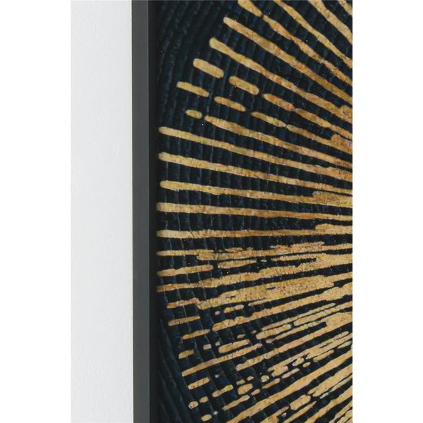 Holländer Bild AURELIO Bilddruck auf Papier blaugrün-gold-weißgrau