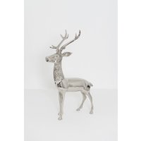 Holl&auml;nder Hirsch CERVO Aluminium poliert silber