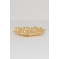 Holländer Dekoschale GENIO RUND Aluminium gold