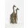 Holländer Figur GIRAFFE Aluminium antik mattgold