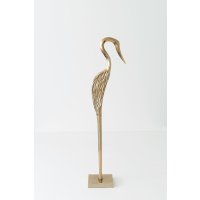 Holl&auml;nder Dekofigur AIRONE Aluminium gold