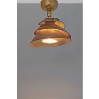 Holländer Deckenstrahler 1-flg. SNAIL ONE Eisen gold