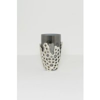 Holländer Vase LEVRIERO KLEIN Aluminium silber