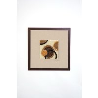 Holl&auml;nder Wandbild TEMPORALE Holz-Stoff-Glas...