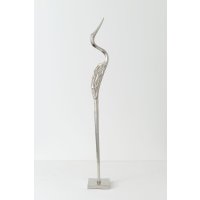 Holl&auml;nder Dekofigur AIRONE Aluminium silber