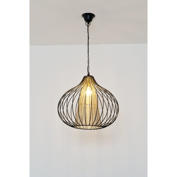 Holländer Pendelleuchte 1-flg. CAPELLO GRANDE Eisen schwarz