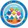 Sterngraf Kinderset Babyshark 7tlg mit Gravur (zB Namen) personalisiertes Kinderbesteck + Kindergeschirr (Teller Becher Schale)