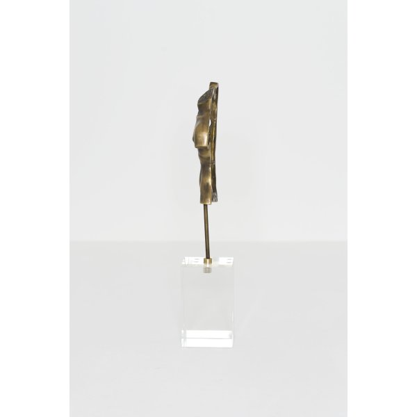 Holländer Dekofigur TORSO Aluminium gold