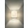 Holländer Wandleuchte 1-flg. PUNTO Eisen gold Glas weiß opal