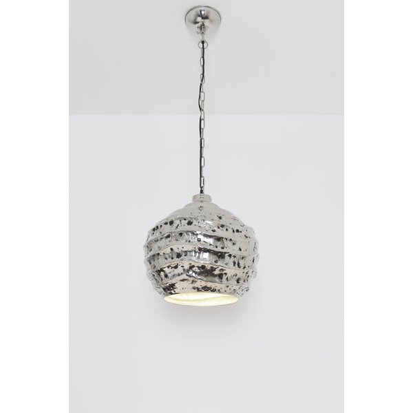 Holländer Hängeleuchte 1-flg. POMELO Aluminium vernickelt silber