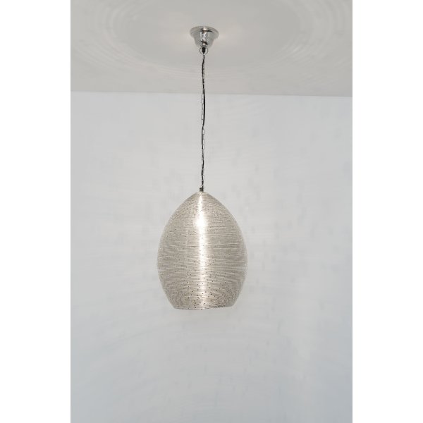 Holländer Pendelleuchte 1-flg. COLIBRI GRANDE Stahldraht vernickelt silber