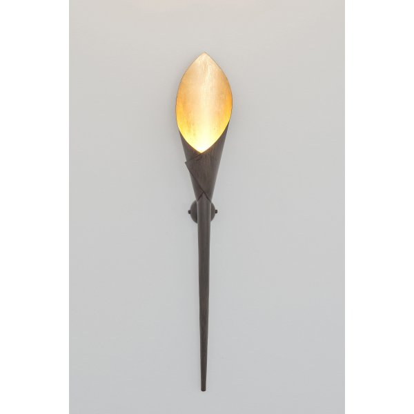 Holländer Wandleuchte 1-flg. FIACCOLA GRANDE Eisen braun-schwarz-gold