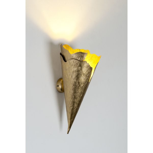 Holländer Wandleuchte GINGKO QUATTRO Eisen gold