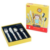 Puresigns Kinderbesteck Indianer Moema 4tlg mit Gravur...