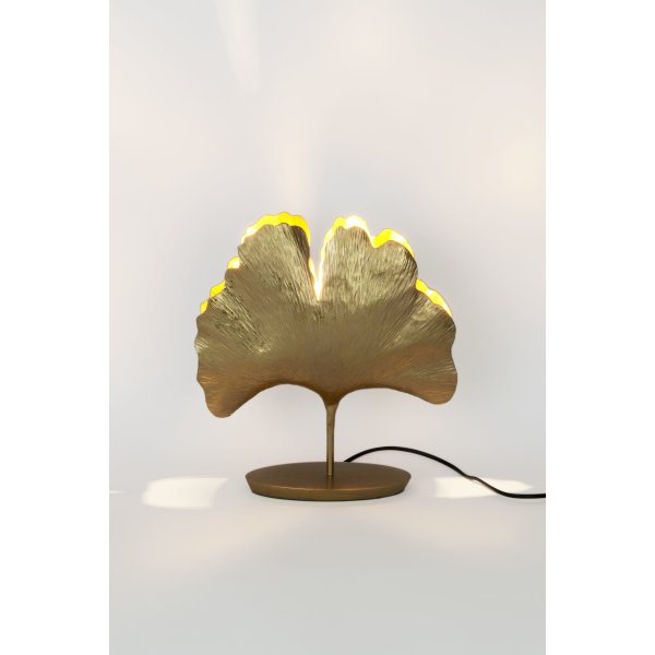 Holländer Tischleuchte 1-flg. GINGKO Eisen gold