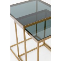 Holländer Beistelltisch-Set 2-tlg. ACCURATO Eisen gold
