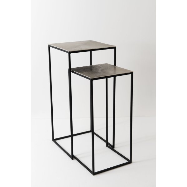 Holländer Hochtisch-Set EFFETTO Aluminium silber