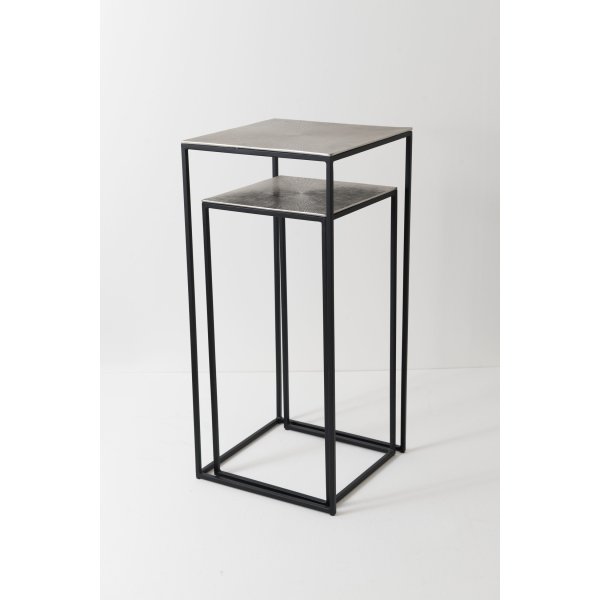 Holländer Hochtisch-Set EFFETTO Aluminium silber