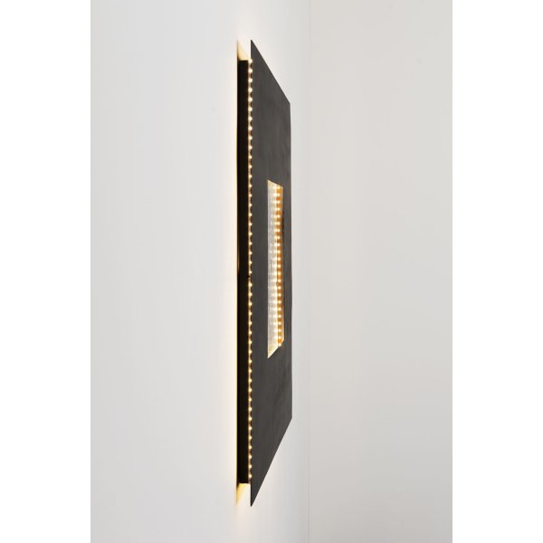 Holländer Wandleuchte ECLIPSE GROSS Eisen braun-schwarz-silber