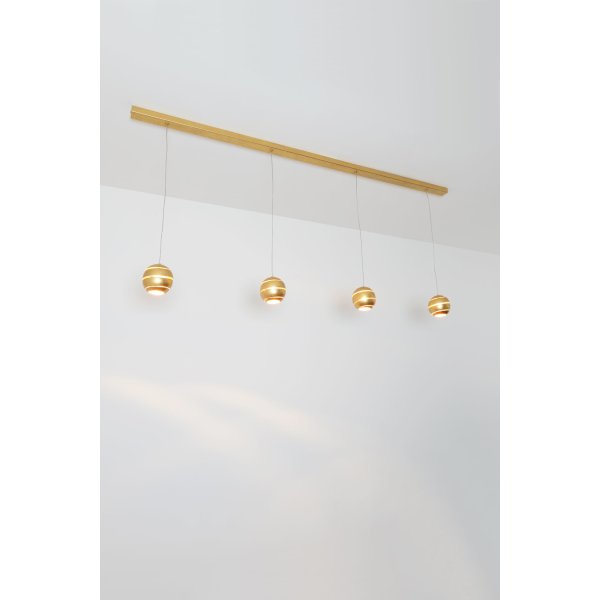 Holländer Hängeleuchte 4-flg. SUOPARE Eisen gold