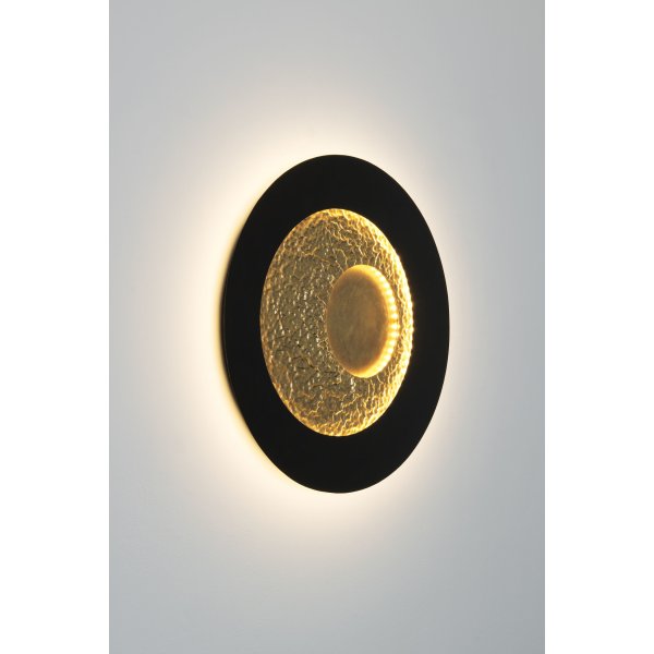 Holländer Wandleuchte URANO MEDIUM M Eisen braun-schwarz-gold-rotgold