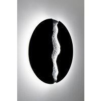 Holländer Wandleuchte LAVA Eisen braun-schwarz-silber