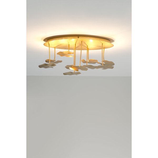 Holländer Deckenleuchte 10-flg. CONTROVERSIA Eisen gold