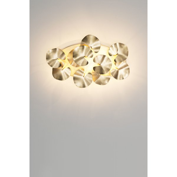 Holländer Deckenleuchte 10-flg. CONTROVERSIA Eisen gold