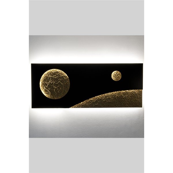 Holländer Wandleuchte UNIVERSO SPETTRO Eisen braun-schwarz-gold