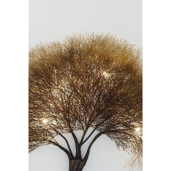 Holländer Wandleuchte 7-flg. ACACIA Metall braun-schwarz-bronze-gold