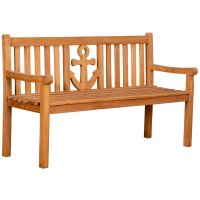 deVries Bank, Gartenbank Anker 150cm, Teak Holzbank