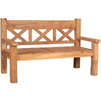deVries Woodie Bank Rustique 160 cm, rustikale Teakholz...