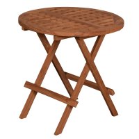 deVries Woodie Beistelltisch rund &oslash; 50cm, Teakholz...