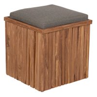 deVries Woodie Box Schatulle inkl. Kissenauflage uni taupe