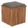 deVries Woodie Box Schatulle inkl. Kissenauflage uni taupe