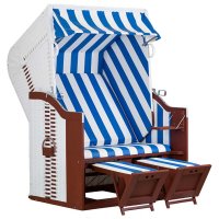 deVries Strandkorb Profi Ostsee Fehmarn PE white Des. 991