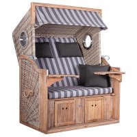deVries Strandkorb TRENDY PURE Greenline 135XL PE ant....