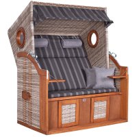 deVries Strandkorb PURE® Wave XL PE seashell Des. 402