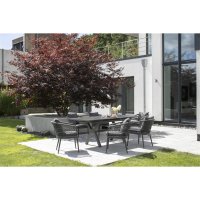 deVries Genua Diningsessel Rope 7 mm rund dark grey