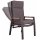 deVries Montana Dining Relaxsessel Aluminium / Textilene mit Teakarmlehne
