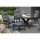 deVries Montana Dining Relaxsessel Aluminium / Textilene mit Teakarmlehne