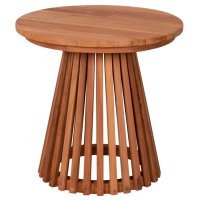 deVries Woodie Beistelltisch Lamellen ø 50 cm,...
