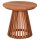 deVries Woodie Beistelltisch Lamellen ø 50 cm, Teakholz Outdoor-Tisch rund