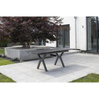 deVries Hammond Ausziehtisch 160/210 x 90 cm dark grey