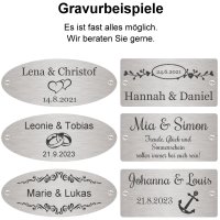 Hochzeitsbank mit Gravur zB Herzen, Gartenbank Lamelle...