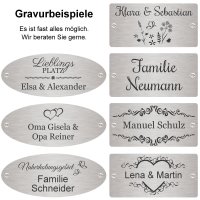 Bank mit Gravur zB Blumenwiese, Gartenbank Lamelle 120cm...