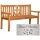 Bank mit Gravur zB Blumenwiese, Gartenbank Anker 150cm, Edelstahlschild personalisiert